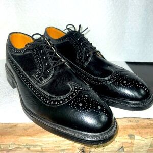 New Iron Age By Bostonian 8.5 D/B Black Wingtip Dress Safety Shoes